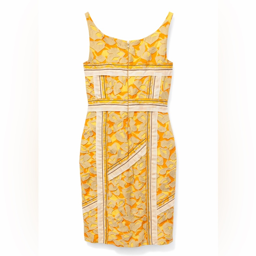 Prada Runway SS2009 Cloqué Astratto Dress Sabbia Arancio IT42 (US6) NWT